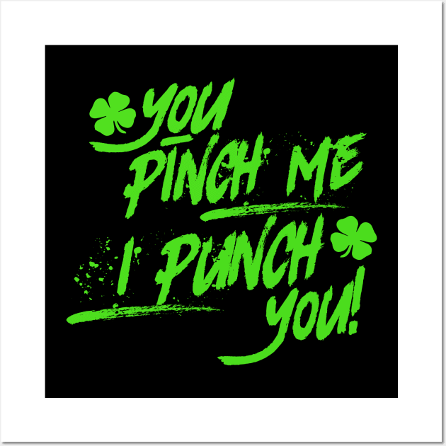 Irish Punch T-Shirt Saint Paddys Day Ireland Gift Tee Wall Art by biNutz